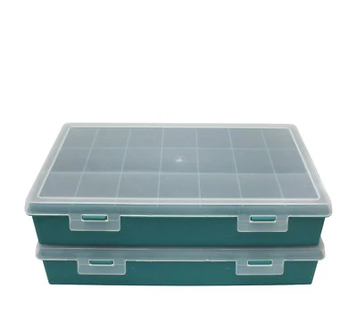 Sortimentskasten/Sortierboxen mit 11 u. 21 Fächern z.B. f. Schrauben/Kleinteile - Bild 1 von 4