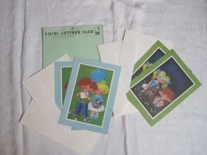 4 große Briefkarten für Kinder 16 x 22 cm Geburtstag Geschenkkarte Midi (1) - Bild 1 von 2