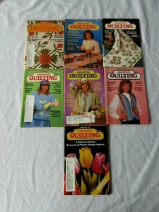 7 Creative Quilting Magazine Magazines Various Years Creative Designs 1986-1989 - Picture 1 of 5