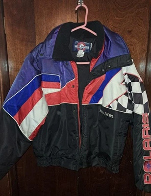 Polaris Indy Racing Snowmobile Winter Coat Jacket Mens Medium  - Image 1 of 4