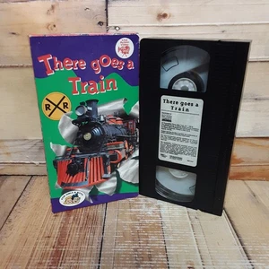 There Goes a Train VHS Used Kids Educational Transportation Railroad Engines - Imagen 1 de 4