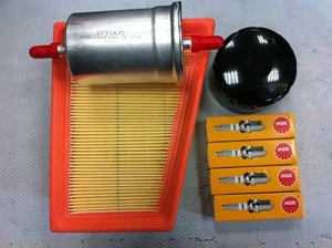 RENAULT MEGANE 1.4 16V SERVICE KIT OIL/AIR/FUEL FILTER NGK PLUG 1996-2002 - Picture 1 of 1