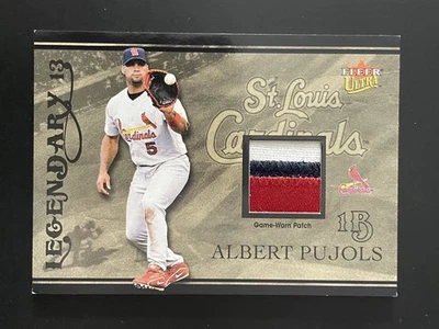 2004 Fleer Ultra Legendary 13 Game-Worn Albert Pujols 2/5 Patch - Image 1 of 2
