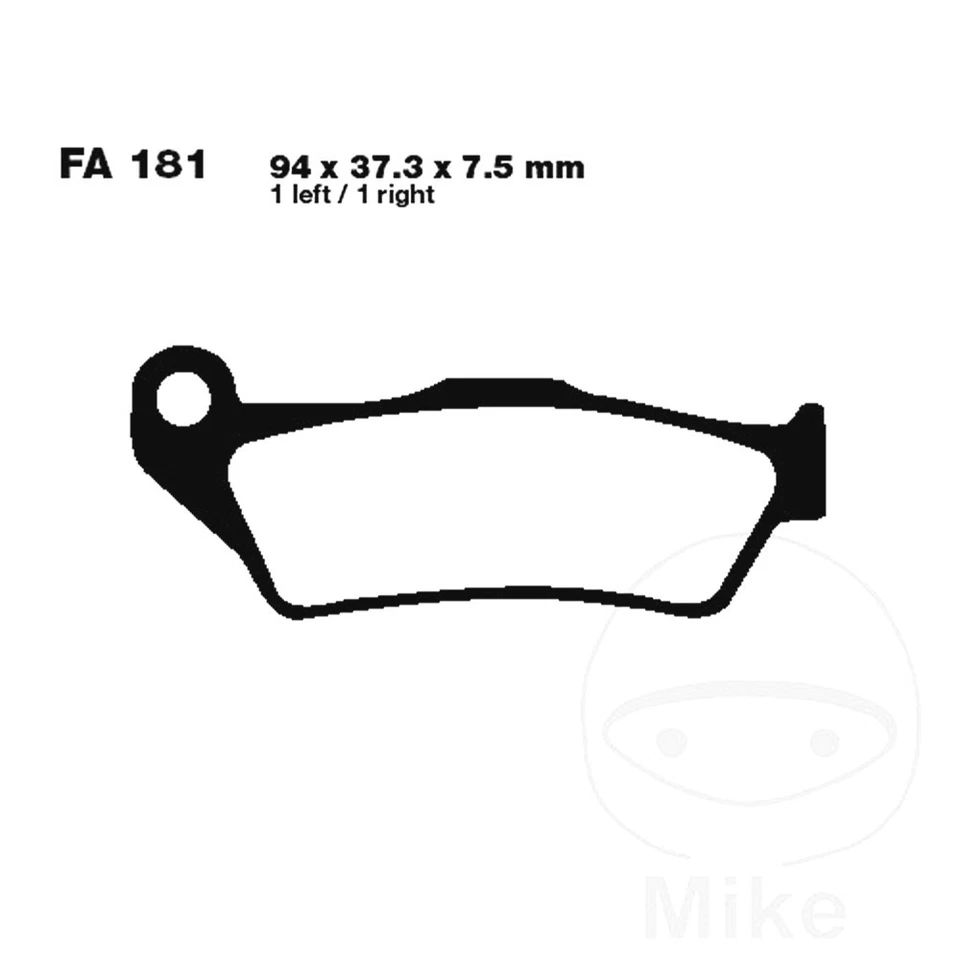 EBC Brake Pads Standard FA181TT Fits Husaberg TE 250 2011-2014 - Image 1 of 1