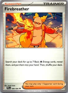 4 X Firebreather 089/094 Phantasmal Flames Trainer Juego Tarjeta Pokémon Casi Nuevo - Imagen 1 de 2