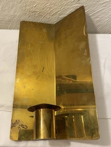 Brass Sigurd Persson Vintage From 1960's Candle Holder Swedish RARE. Unique - Picture 1 of 13