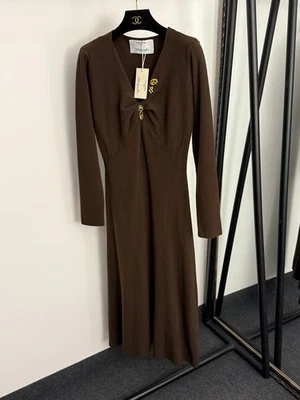 Schiaparelli Brown maxi dress with gold detailing #maxidress #formal - Image 1 of 4