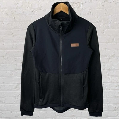 Flylow Randal Jacket Full Zip Waffle Grid Fleece Gray Hiking Outdoor Men’s Small - Image 1 of 4