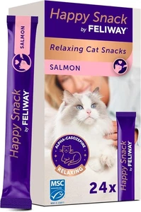 Happy Snack de FELIWAY Salmon - Delicioso Calmante Gato Cremoso Paquete de 1 x 24  - Imagen 1 de 7