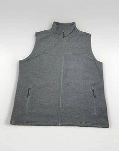 Mountain Khakis Pop Top Vest Men L Classic Fit Gray Full Zip Pockets Collar Soft - Picture 1 of 7