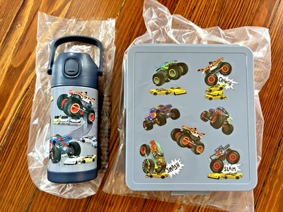 Cerámica Granero Escuela Monster Ruedas Coche ALMUERZO Bento Caja AGUA Disney Fiesta Regalo Foto 1 de 4