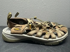 Keen Whisper Sandal Hiking Shoes W8 Waterproof 1003713 Coffee Yellow Gorpcore - Picture 1 of 12