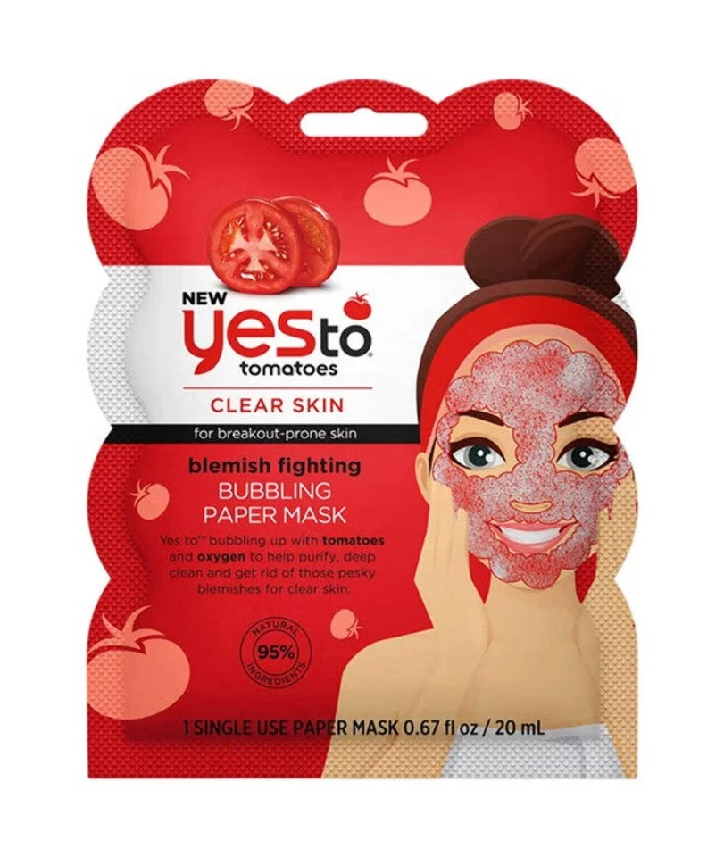 Yes To Tomatoes Blemish Fighting Bubble Paper Mask 20ml - Image 1 of 1