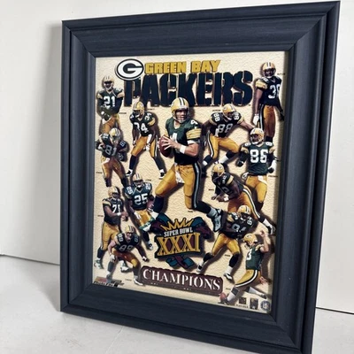 Placa Vintage Green Bay Packers Campeón del Super Bowl XXXI 1997 Foto 1 de 3