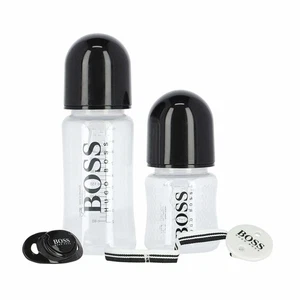 BOSS Baby Bottles & Dummy Set - Black - Picture 1 of 5