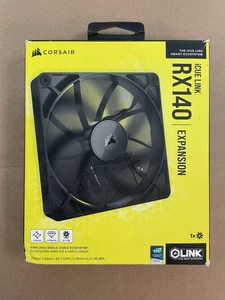 CORSAIR RX Series, iCUE LINK RX140, 140mm Fan,Single Pack-Parts Only-Not Working - Afbeelding 1 van 5