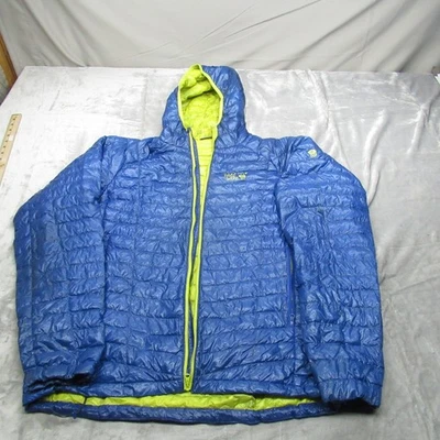 Chaqueta de plumón Mountain Hardwear para hombre ¿grande? Capucha de relleno Blue Ghost Whisper 800 LEER Foto 1 de 4