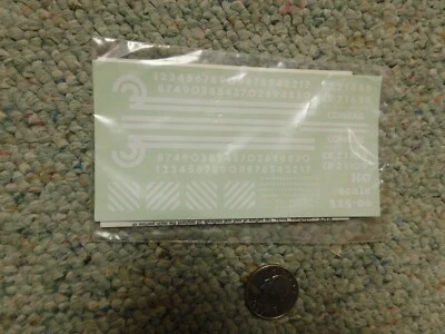 Walthers decals HO Caboose 325-06 Conrail white M80 - Image 1 of 2