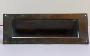 LARGE COPPER LETTERBOX EDWARDIAN ANTIQUE RESTORATION PROJECT RECLAIMED - Picture 1 of 8