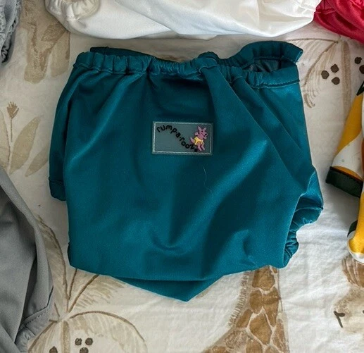 Cubierta de pañal de tela verde azulado para recién nacidos con broches de presión - Rumparooz de Kanga Care CANTIDAD: 1 NUEVO Foto 1 de 1