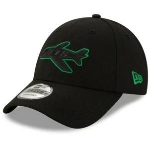 New Era Black New York Jets Throwback Logo Momentum 9FORTY Snapback Hat - NEW - Picture 1 of 4