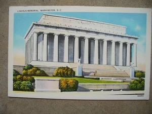 Early 1900's Unused Linen Postcard Lincoln Memorial Washington D.C. - Picture 1 of 2