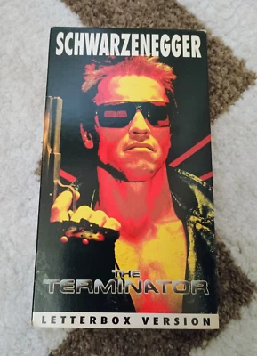 The Terminator Letterbox Version Classic Sci-Fi VHS  Movie Tape - Image 1 of 3