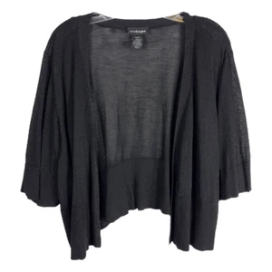 Lane Bryant Plus Gr. 26 28 Shrug Cropped Cardigan Pullover offen glitzernd schwarz 427 - Bild 1 von 4