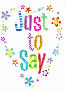 Colourful JUST TO SAY.. Caring Card With Bible Text  Numbers 6:24 - EB8169 - Picture 1 of 1