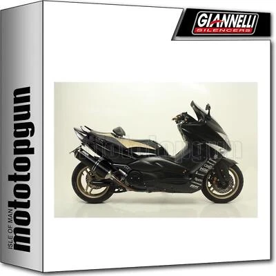 GIANNELLI SILENCIOSO COMPLETO OPEN IPERSPORT NEGRO YAMAHA T-MAX TMAX 500 2010 10 - Imagen 1 de 2
