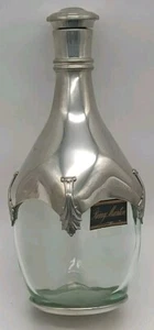 Vintage Whyski Decanter les Etains de Paris Manoir Karaffe versilbert Zinn Glas - Bild 1 von 7
