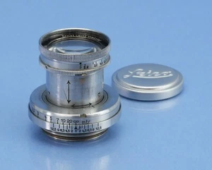 LEICA LEITZ 50MM F2 RESUMEN PLEGABLE ANTES DE LA GUERRA 1935 CROMO SM LENTE DE MONTAJE CON TORNILLO - Imagen 1 de 5