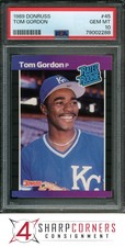 1989 DONRUSS #45 TOM GORDON RC RATED ROOKIE ROYALS PSA 10 B3700848-288