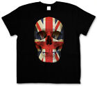 Union Jack Uk Skull Flag T-Shirt - Biker Great Britain England Mod T-Shirt
