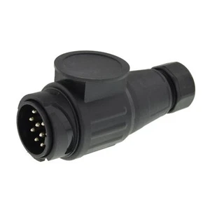 13-POLIGER ANHÄNGER STECKER 12V KFZ PKW AUTO ANHÄNGERSTECKER 13-POLIG "NEU Lang" - Bild 1 von 3