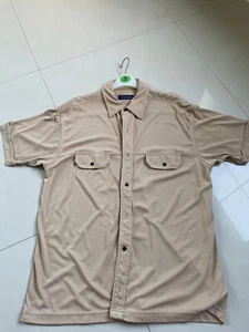River Island Short Sleeve Casual Shirt Ivory Size XL - Picture 1 of 4