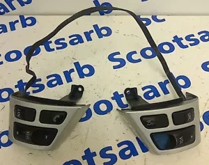 SAAB 9-3 93 Steering Wheel Switch Volume Radio Phone Chrome Silver 12801607 03+ - Picture 1 of 1