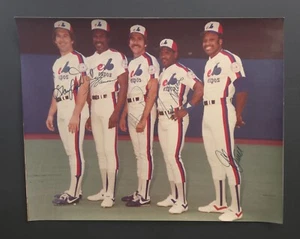 1982 ASG Gary Carter Andre Dawson & Others SIGNED 11 x 14 SNAPSHOT PHOTO COA - Picture 1 of 1