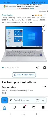 Samsung Galaxy Book Flex 2 In 1 - Image 1 of 4