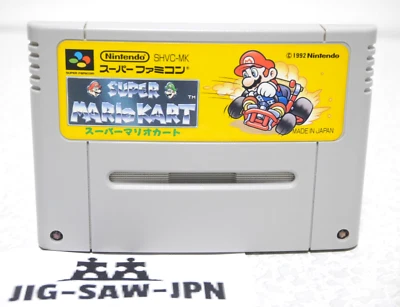 Nintendo Super Mario Kart Super Famicom SFC SNEC Tested from Japan - Image 1 of 4