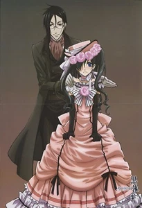 Póster Promo Black Butler Kuroshitsuji anime Macross Frontier Sebastian Ciel - Imagen 1 de 4