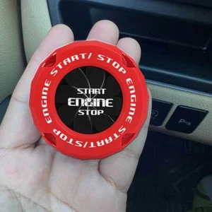 1pc Car Accessory Engine Start Ignition Stop Button Protector Cover Universal - Foto 1 di 20