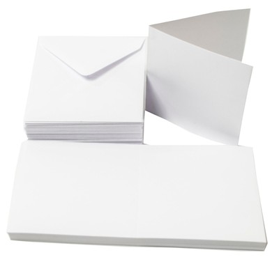 StellaWeds 25 X A5 White Gatefold Card Blanks With Envelopes – 300gsm, Inkjet & Laser Printable - View #3