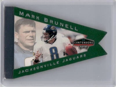 1998 Playoff Contenders: Pennants Green Felt #44 Mark Brunell 👀 PROMO 517 - Image 1 of 2