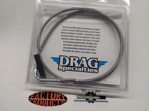 DRAG SPECIALTIES STAINLESS STEEL FL IDLE CABLE 42.5" P/N: 0651-0247 BIN G2 - Picture 1 of 1