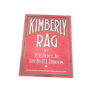 1909 Rag Sheet Music KIMBERLY RAG by H.H. Hoyt Jr. - Picture 1 of 3