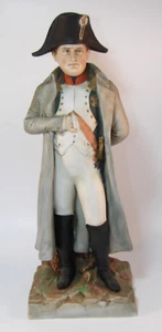 Grande rarissima statuina ceramica 34 cm Napoleone Bonaparte corona oltre N marchio ottime condizioni - Foto 1 di 10