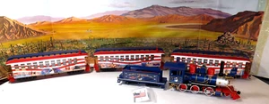Bachmann Hawthorne Village On30 2-6-0 Spirit Of America Locomotive & 3 Cars - Picture 1 of 6