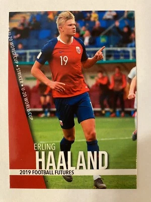 2019 Erling Haaland Football Futures Rookie Card RC Manchester City Prospects - Image 1 of 2