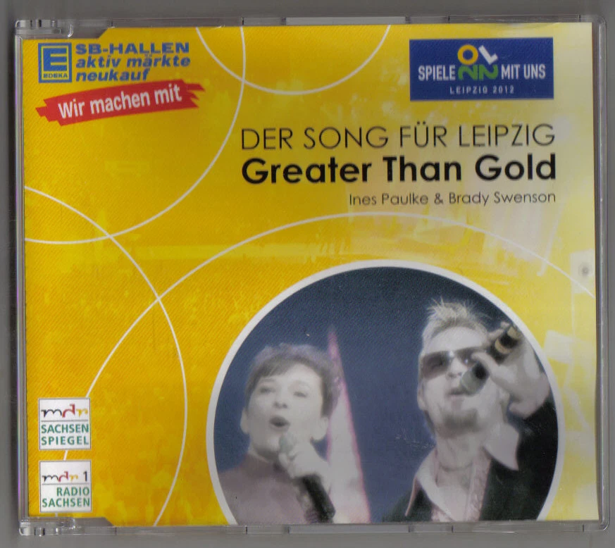 Ines Paulke & Brady Swenson - Greater Than Gold (Der Song Für Leipzig) / Grooveb - Bild 1 von 1